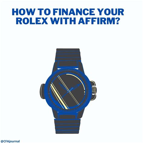 rolex affirm financing